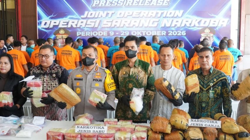 Pemkab Deli Serdang Apresiasi Operasi Polresta, 12 Bandar dan 46,5 Kg Narkotika Diamankan