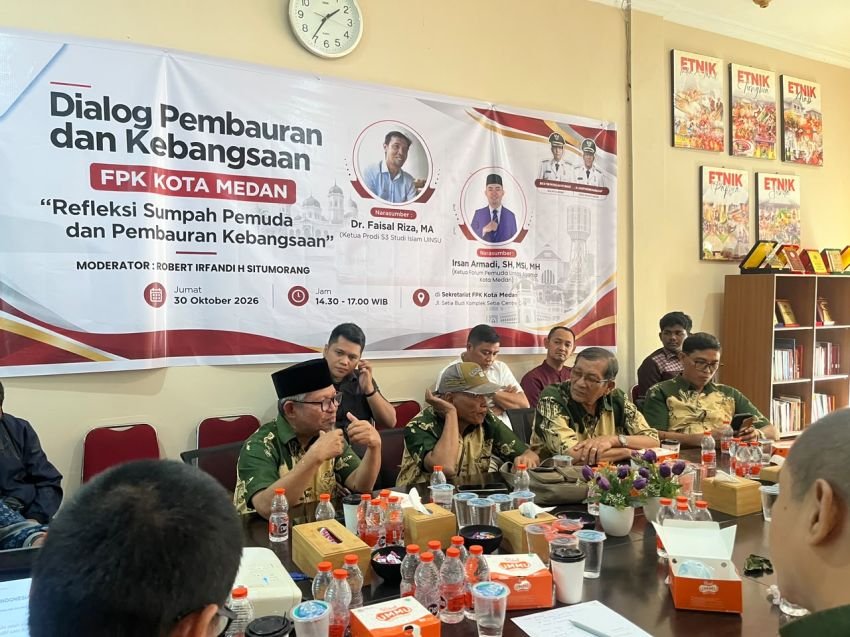 FPK Medan Bedah Makna Sumpah Pemuda, Libatkan Tokoh Muda dalam Dialog Kebangsaan