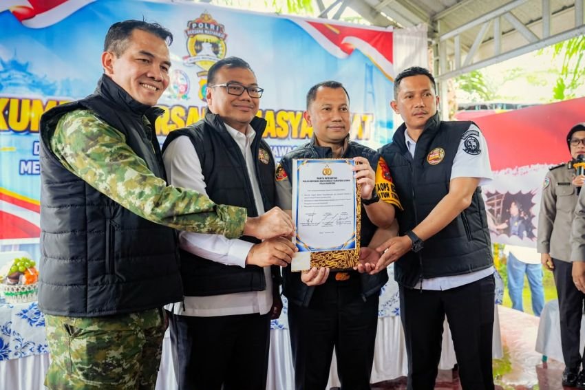 Pemkab Deli Serdang, Polrestabes Medan, dan TNI Bersama Warga Deklarasikan Jermal Tolak Narkoba