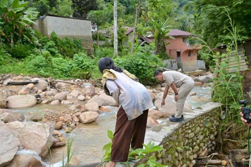 Sungai Aek Doras di Sibolga Terancam Meluap, Walikota Cek Tumpukan Batu Picu Pendangkalan