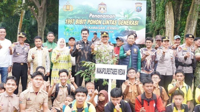 Deli Serdang Dukung Penanaman 1.997 Bibit Pohon Lintas Generasi