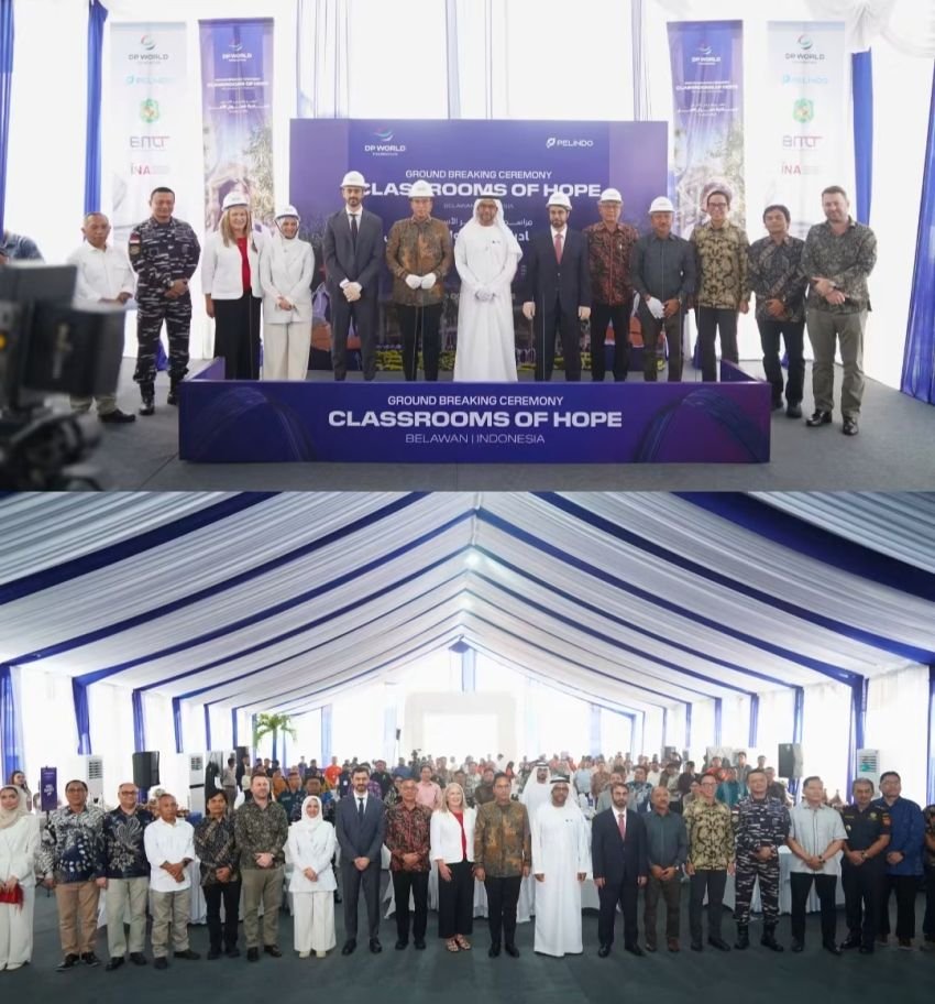 Harapan Baru Pendidikan Di Belawan, Rico Waas Letakkan Batu Pertama Pembangunan SMP Classrooms of Hope