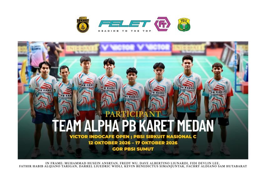 Tampil Perdana di SIRNAS, Komunitas Badminton PB Karet Medan Langsung Torehkan Medali Perunggu