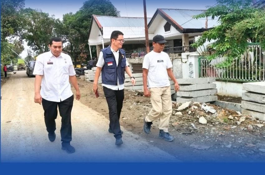 Camat Medan Baru Tinjau Pengerjaan Drainase Jalan Mandolin, Dorong Percepatan Penataan Infrastruktur Lingkungan
