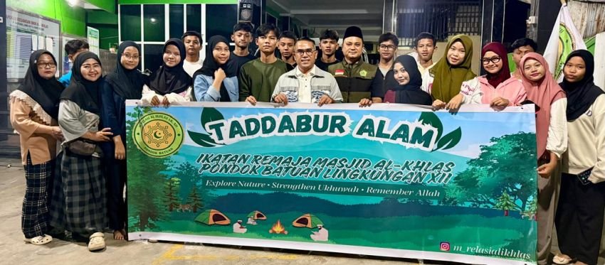 Remaja Masjid Al Ikhlas Pondok Batuan Tadabbur Alam, Muhammad Edison Ginting Pesan Jaga Ukhuwah Dan Ibadah