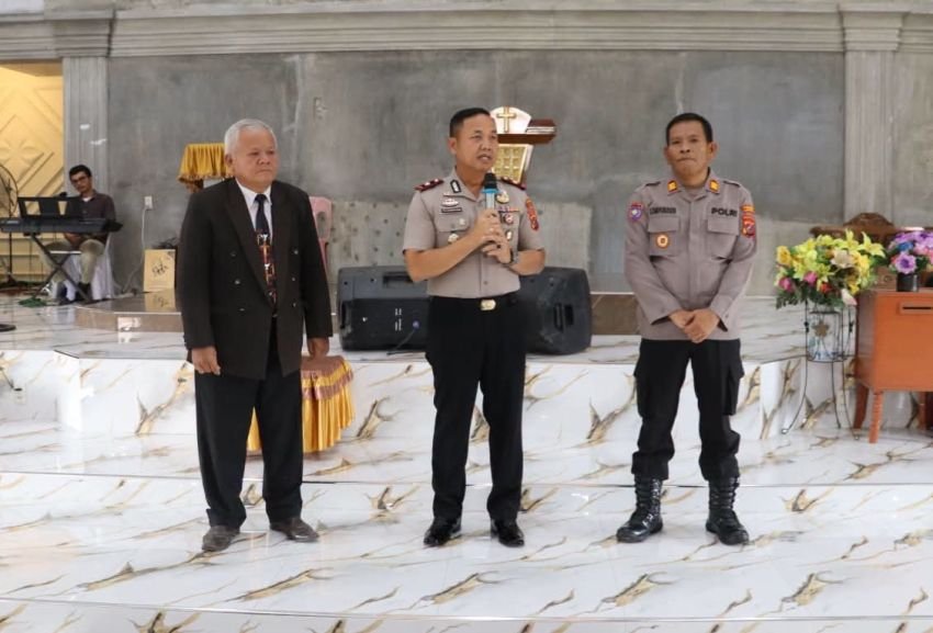 Minggu Kasih, Wakapolres Labuhanbatu Serukan Keamanan Bersama