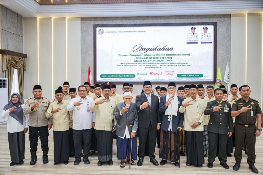 Pengurus MUI Deli Serdang 2026&ndash;2031 Resmi Dikukuhkan, Bupati Dorong Perkuat Pembinaan Moral Masyarakat