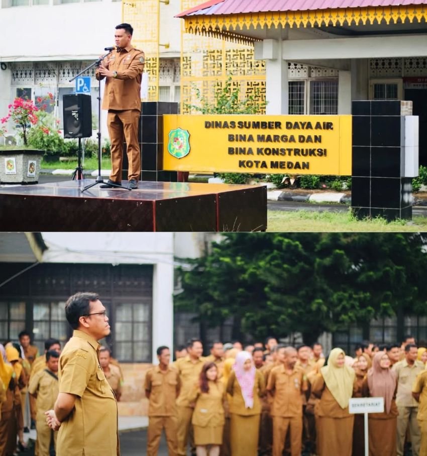 Kadis SDABMBK Medan Khairul Azmi Ingatkan Jajaran: Tegaskan Disiplin Dan Percepatan Penyelesaian Pekerjaan