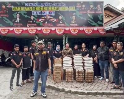 Hamba Allah Kembali Salurkan Sembako untuk Dapur Gratis GRIB Jaya Medan