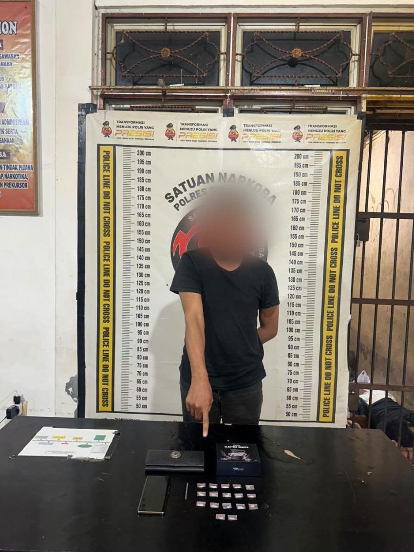 Polres Simalungun Gerebek Rumah di Tapian Dolok, 1,99 Gram Sabu Disita