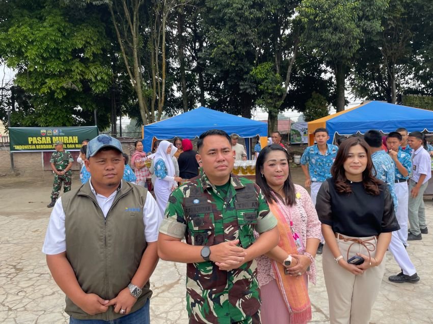 Ringankan Beban Ekonomi Masyarakat, Kodim 0205/TK Bersama Bulog dan LPI Gelar Pasar Murah