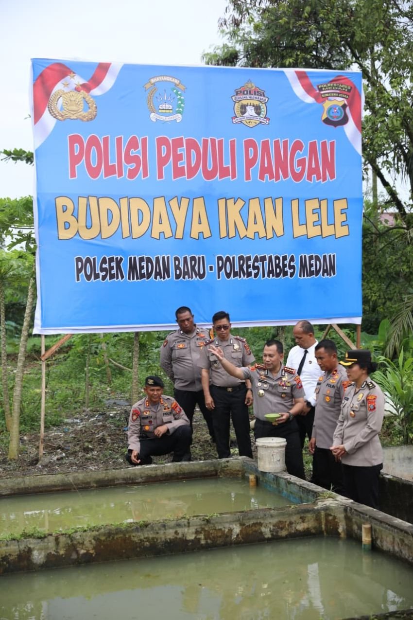 Tak Hanya Jaga Kamtibmas, Polrestabes Medan Budidayakan 16.000 Bibit Lele untuk Ketahanan Pangan